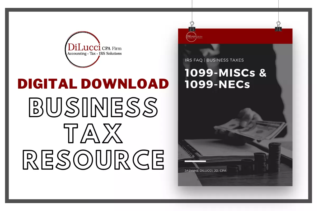 business tax resource, 1099-MISC & 1099-NECs, digital download